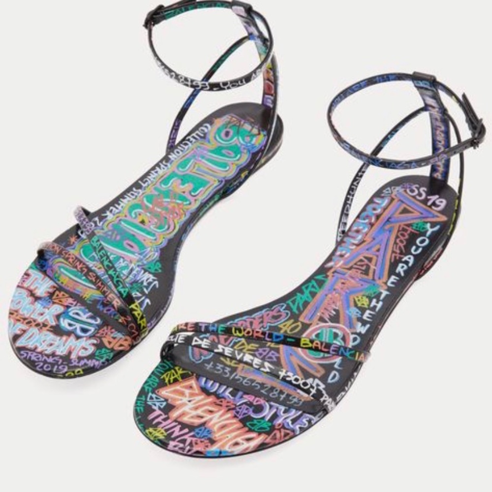 Balenciaga Graffiti Sandals